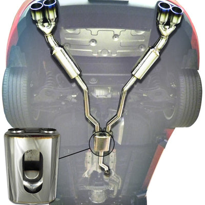 Injen 10-13 Hyundai Genesis Coupe 2.0L(t) 4cyl SS Exhaust w/ 76mm Y-Pipe Resonator/Molded SS Flanges