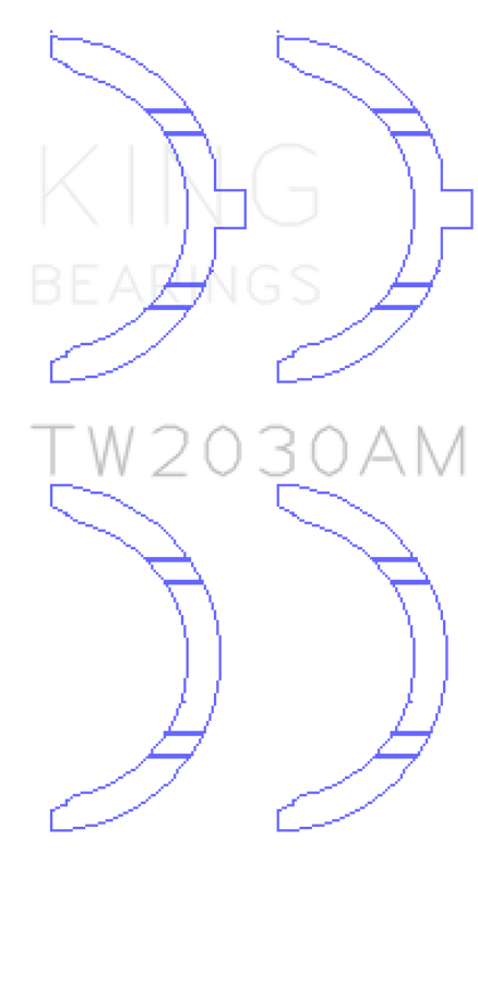 King Engine Bearings Toyota 1GR-FE Thrust Washer Set