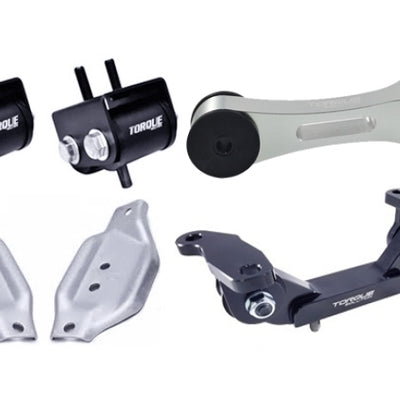 Torque Solution Engine/Trans/Silver Pitch Mount Kit w/Mount Plates 02-14 Subaru WRX/2004+ Subaru STI