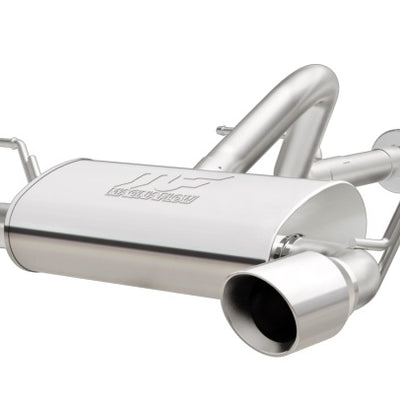 MagnaFlow 2018+ Jeep Wrangler 3.6L 409 SS Dual Split Rear Exit Polished Tips Cat-Back Exhaust