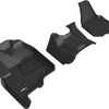 3D MAXpider 12-16 Ford F-250 350 450 Bench Seat No Floor Shift Kagu 1st Row Floormats - Black