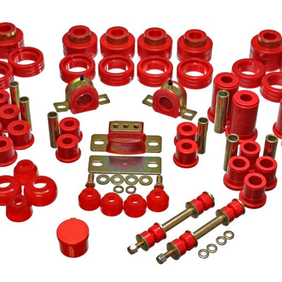 Energy Suspension 88-98 Chevy/GMC 2WD 1/2, 3/4, 1 Ton PickUp Red Hyper-flex Master Bushing Set