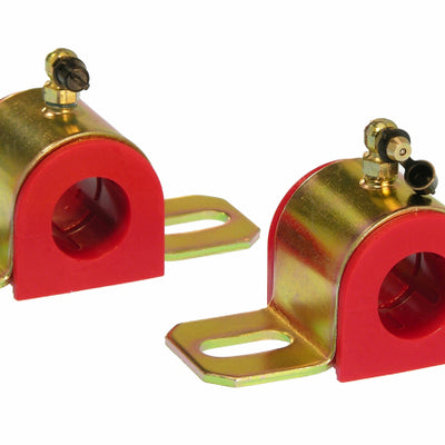 Prothane Universal 90 Deg Greasable Sway Bar Bushings - 15/16in - Type B Bracket - Red