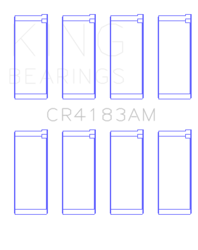 King Engine Bearings Chrysler/Mitsubishi 122ci 2.0L (Size 0.75) Rod Bearing Set