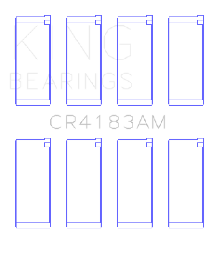 King Engine Bearings Chrysler/Mitsubishi 122ci 2.0L (Size 0.5) Rod Bearing Set