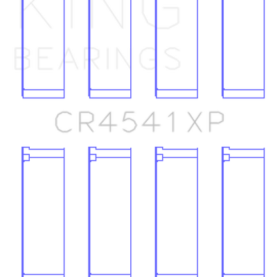 King Engine Bearings Honda F23A / F23Z / K20A3 16V (Size 0.025mm) Performance Rod Bearing Set