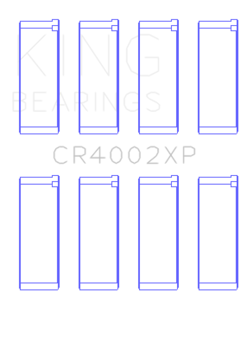 King Engine Bearings Mazda B6/B6-T/ZM/B3/B5 Connecting Rod Bearing Set (Set of 4) - Size +0.5mm