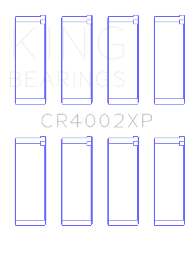 King Engine Bearings Mazda B6/B6-T/ZM/B3/B5 Connecting Rod Bearing Set (Set of 4) - Size +0.5mm