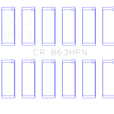King Engine Bearings Chrysler 361/383 (Size STD) Performance Rod Bearing Set