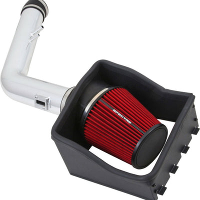 Spectre 11-14 Ford F250/350 V8-6.2L F/I Air Intake Kit - Polished w/Red Filter