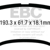 EBC 13+ Ford F250 (inc Super Duty) 6.2 (2WD) Ultimax2 Rear Brake Pads