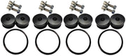 Torque Solution Billet Bumper Quick Release Kit Combo (Black): Universal