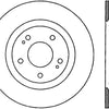 StopTech 08-16 Mitsubishi Lancer Sport Drilled Right Front Rotor