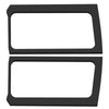 DEI 18-23 Jeep Wrangler JL 2-Door Boom Mat Rear Side Window Trim - 2 Piece - Black Leather Look