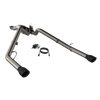 QTP 19-20 Ram 1500 304SS Screamer Cat-Back Exhaust Rear Split Exit w/4.5in Black Tips