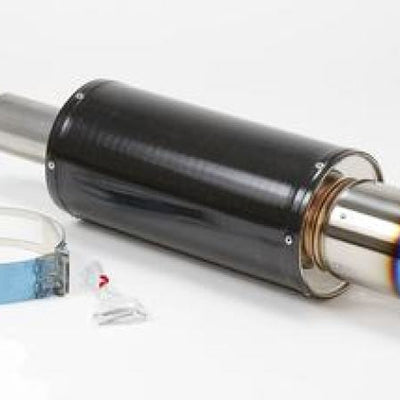 HKS Universal Carbon-Ti Cat-back Exhaust - 170mm Shell/75mm Diameter