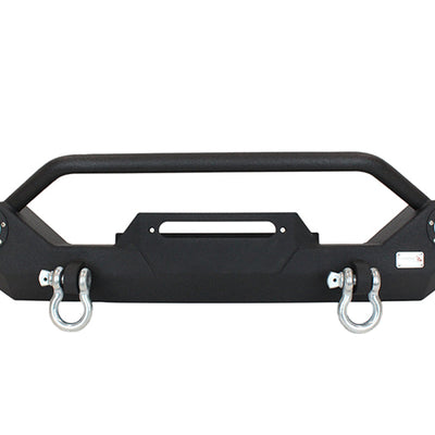Fishbone Offroad 87-06 Jeep TJ/YJ Wrangler TJ/YJ Steel Front Bumper W/LEDs - Blk Textured Powercoat