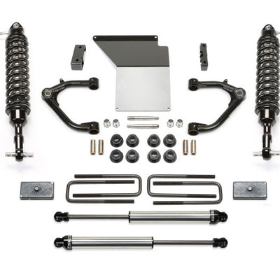 Fabtech 07-18 GM K1500 w/OE Forged UCA 3.5in UCA System w/DL 2.5 Resi Coilovers & Rear DL Shocks