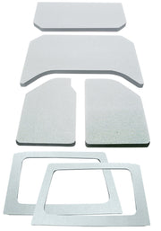 DEI 11-18 Jeep Wrangler JK 4-Door Boom Mat Complete Headliner Kit - 6 Piece - White