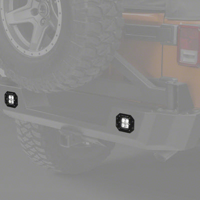 Raxiom 3-In Flush Mount 4-LED Off Road Light Flood Beam Universal (Some Adaptation May Be Required)