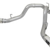 aFe ATLAS 4in DPF-Back Alum Steel Exhaust System w/Dual Exit Polished Tip 2017 GM Duramax 6.6L (td)