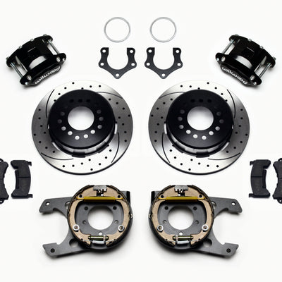 Wilwood D154 P/S Park Brake Kit Drilled Mopar/Dana 2.36in Off w/Snap Ring Bearing