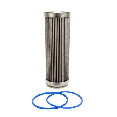 Fuelab 100 Micron Stainless Steel Replacement Element - 6in w/2 O-Rings & Instructions