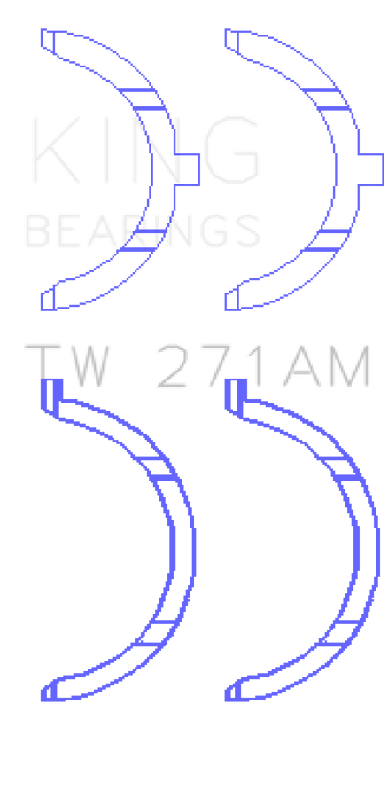 King Engine Bearings Nissan VQ20DE/VQ25DD/VQ25DE/VQ30DD/VQ30DE/VQ30DET/VQ35DE Thrust Washer Set