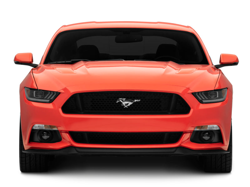 Raxiom 15-17 Ford Mustang GT350 GT500 LED Projector Headlights- Black Housing (Clear Lens)