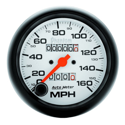 Autometer Phantom 3-3/8in 160MPH Speedometer Gauge - Mechanical Full Sweep