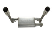 Gibson 2014 Polaris RZR XP 1000 EPS Base 2.25in Dual Exhaust - Stainless