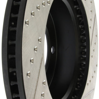 StopTech 00-06 Toyota Tundra / 01-07 Toyota Sequoia Front Right Slotted & Drilled Rotor