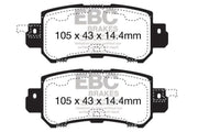 EBC 12+ Mazda CX-5 2 Ultimax2 Rear Brake Pads