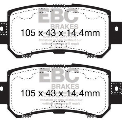 EBC 12+ Mazda CX-5 2 Ultimax2 Rear Brake Pads