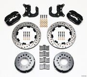 Wilwood Forged Dynalite P/S Rear Kit Drilled Rotor Mopar/Dana 2.36in Off w/Snap Ring Bearing