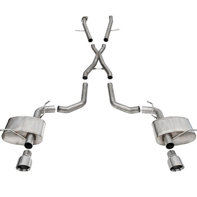 Corsa 2021-2025 Dodge Durango SRT Hellcat Cat-Back 2.75in Dual Rear Exit Xtreme 4.5in Polished Tips