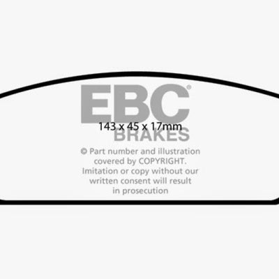 EBC 09-14 Cadillac Escalade 6.0 Hybrid Greenstuff Rear Brake Pads