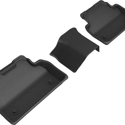 3D MAXpider 18-20 Jaguar E-Pace Kagu 2nd Row Floormats - Black