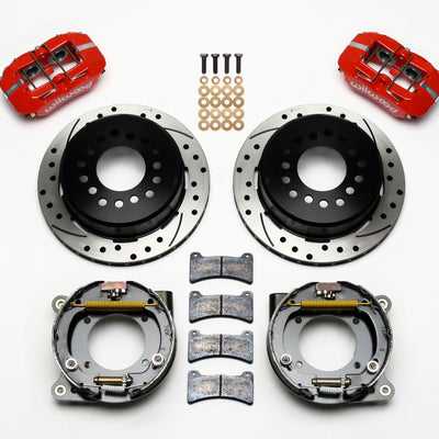 Wilwood Dynapro Low-Profile 11.00in P-Brake Kit Drill-Red Chevy C-10 2.42 Offset 5-lug