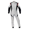 OMP First Evo Overall Silver/Black - Size 46 (Fia 8856-2018)