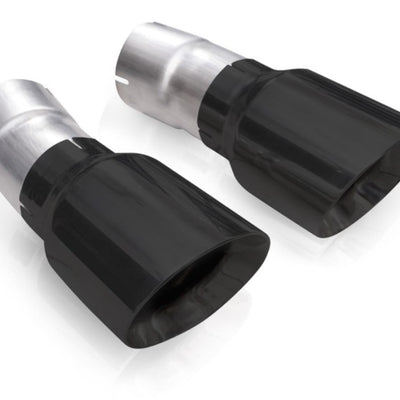 Stainless Works 4in Double Wall Slash-Cut Black Tip Kit