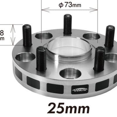 Project Kics 25mm Thick 12x1.25 56mm Hub 5-100 Wide Tread Spacers