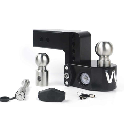 Weigh Safe 4in Drop Hitch w/Built-in Scale & 2.5in Shank (8K/18.5K GTWR) w/WS05 - Black Cerakote