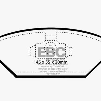 EBC 98-99 Volkswagen Beetle 2.0 Redstuff Front Brake Pads