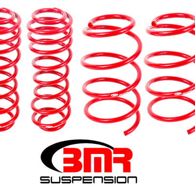 BMR 05-14 S197 Mustang GT Drag Version Lowering Springs (Set Of 4) - Red
