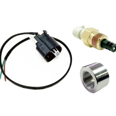 Torque Solution Fast Response SD IAT Sensor Kit GM Style IAT Sensor w/ Pigtail & Stainless Weld Bung