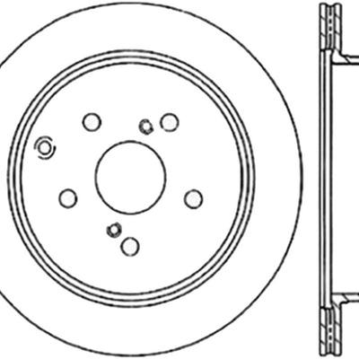 StopTech 86-97 Toyota Supra Left Slotted & Drilled Rotor