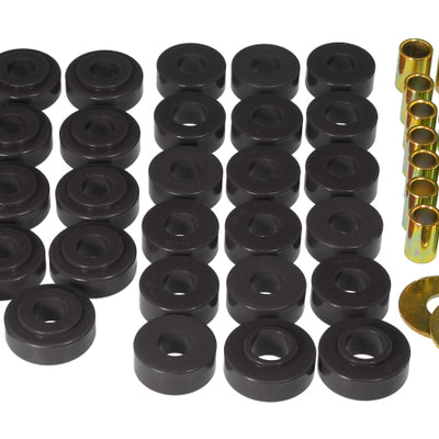 Prothane 65-67 GM Hardtop Body Mount Kit - Black