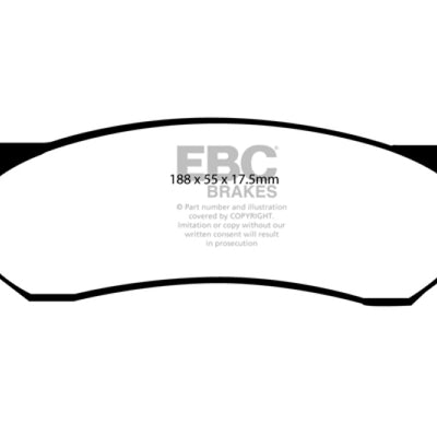 EBC 00-01 Dodge Ram 1500 (4WD) Pick-up 3.9 Extra Duty Front Brake Pads