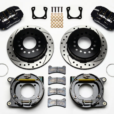 Wilwood Dynapro Low-Profile 11.00in P-Brake Kit Drilled Chevy 12 Bolt Spcl 2.81in Offset